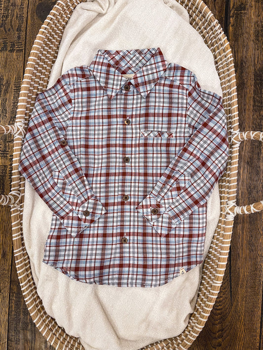 Atwood Blue/Burgundy Shirt