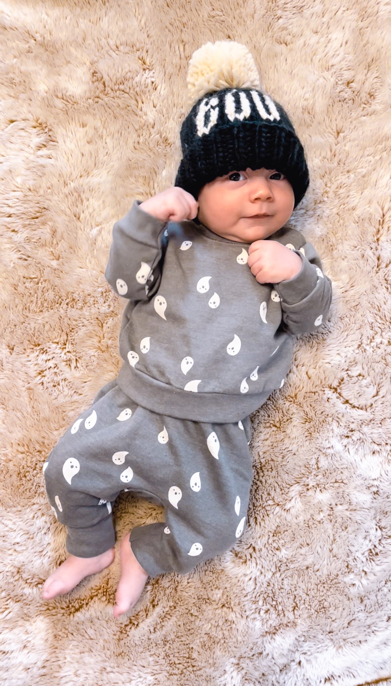 BOO Black Beanie
