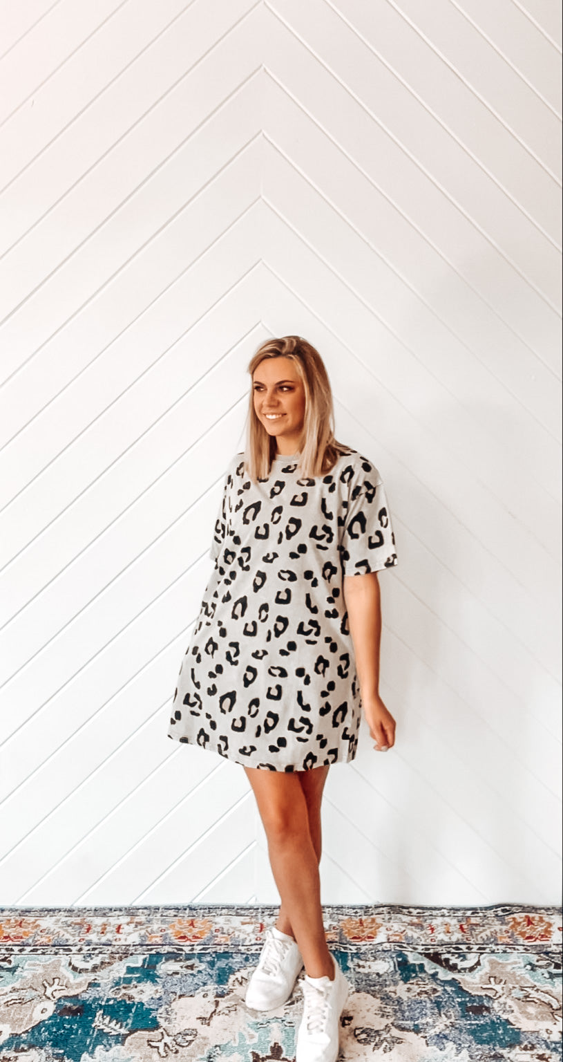 Leopard Tee Dress