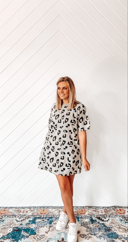 Leopard Tee Dress