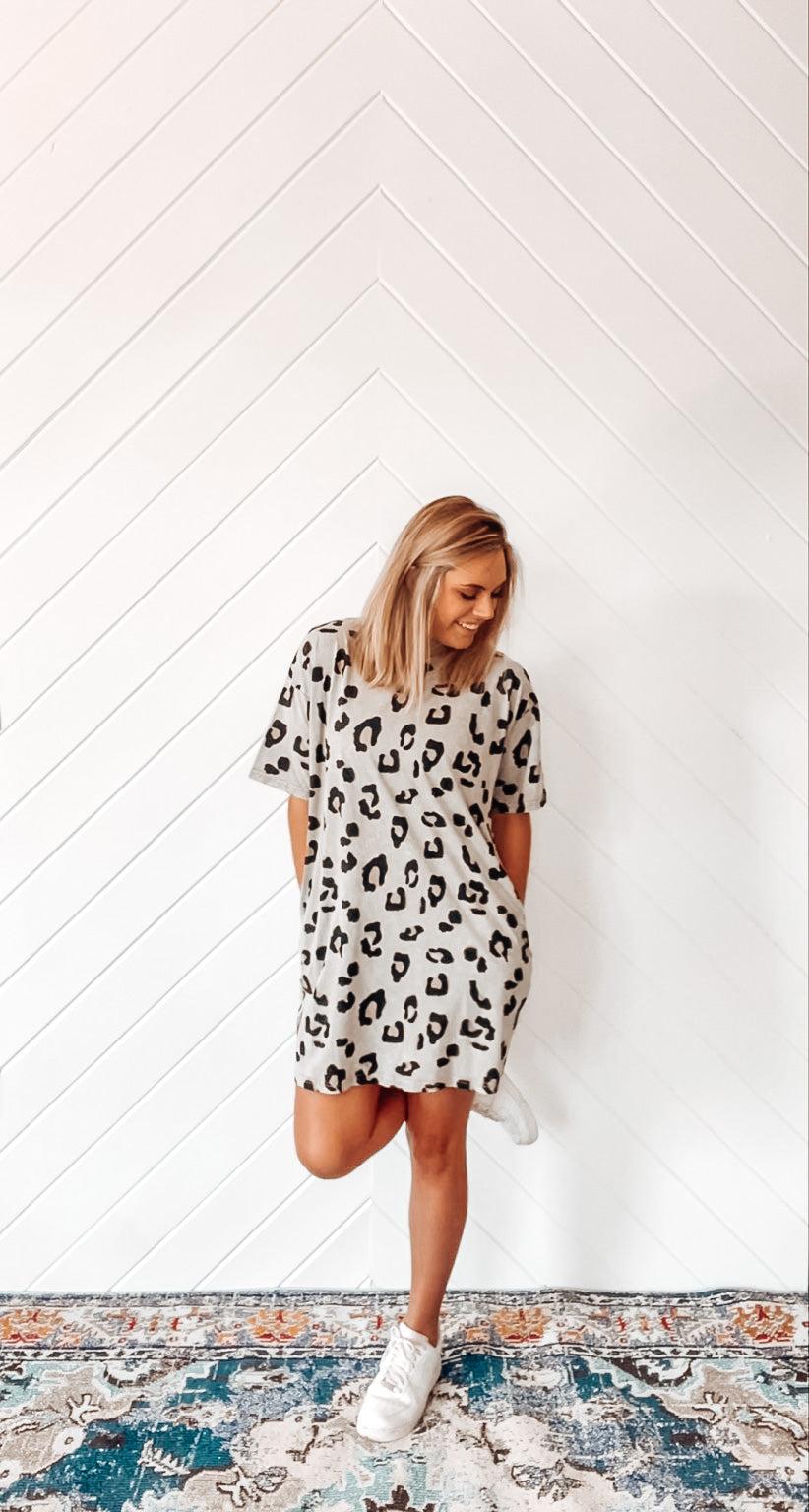 Leopard Tee Dress