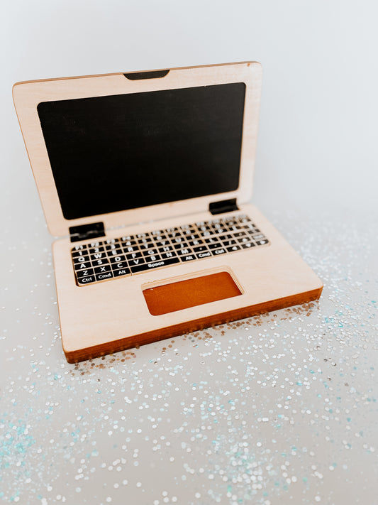 Wooden Toy Laptop