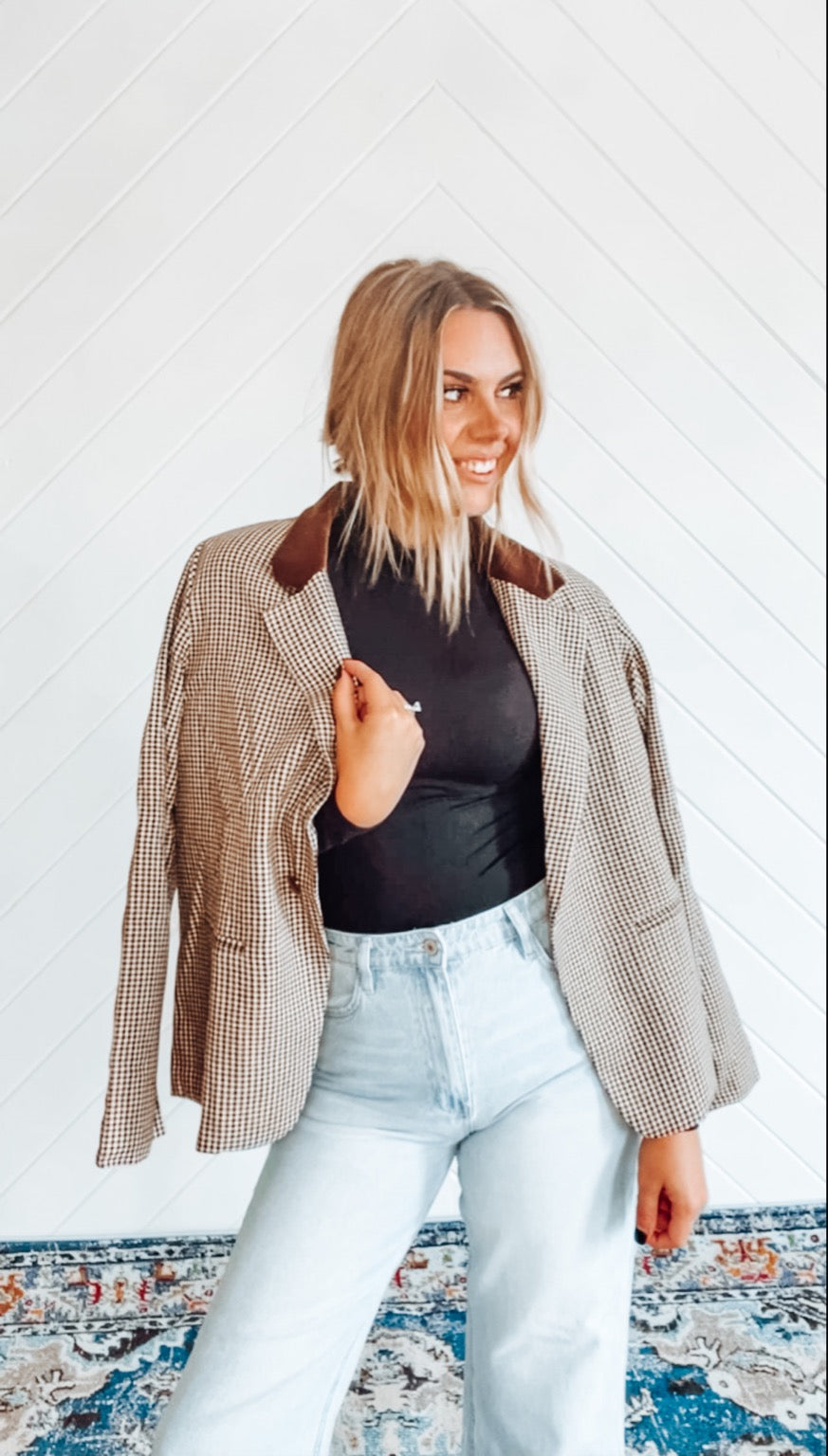 Houndstooth Blazer