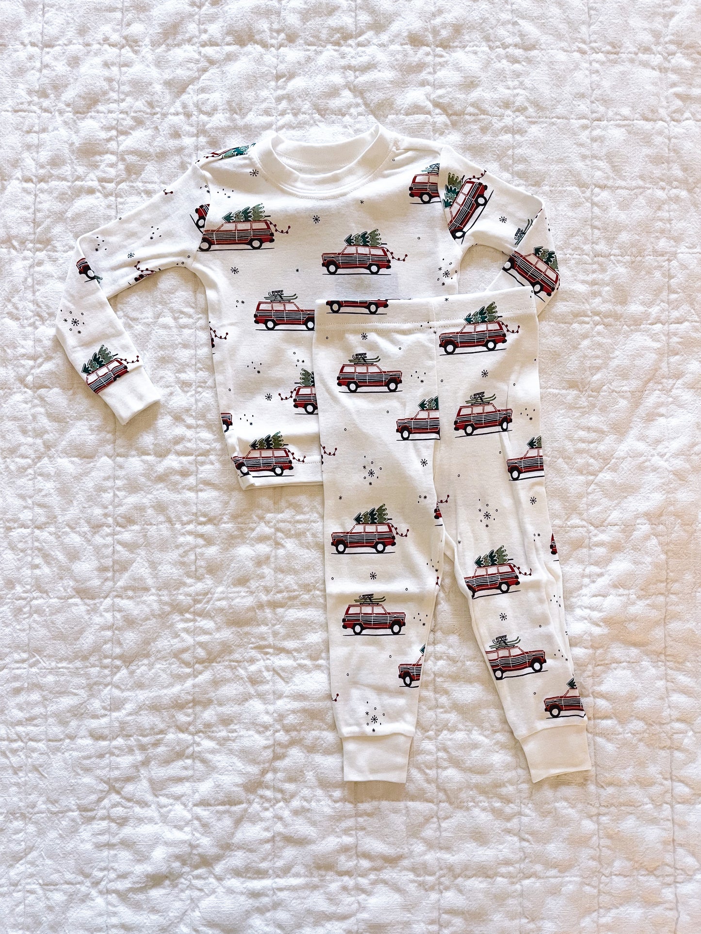 Christmas Car Kids Pajamas