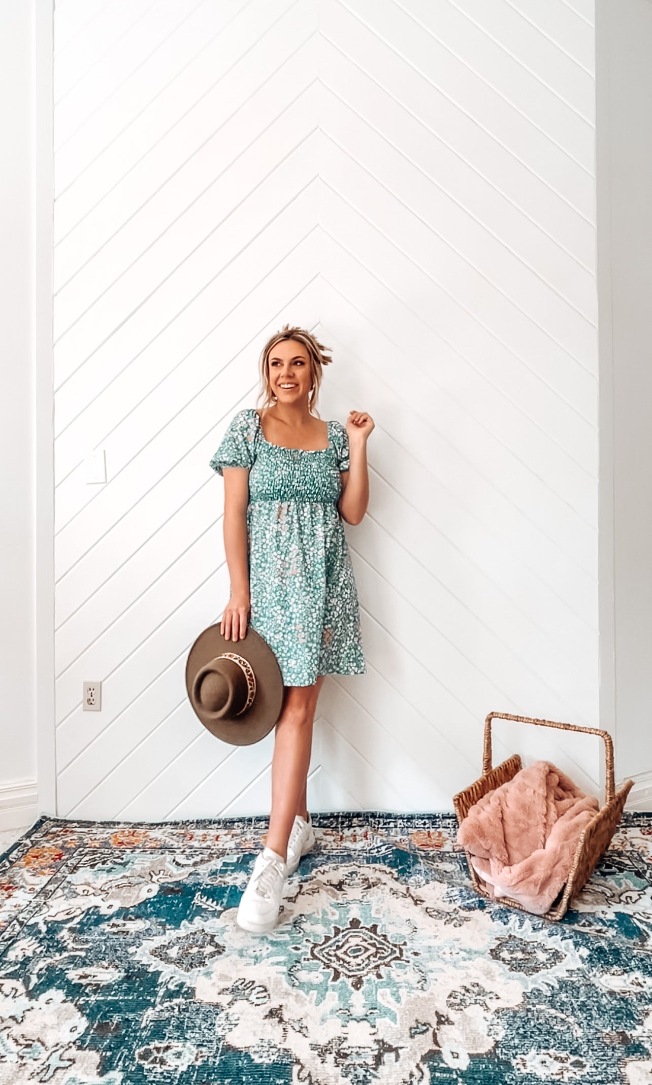 Floral Smocked Babydoll Dress