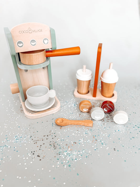 Wooden Coffee Maker Set