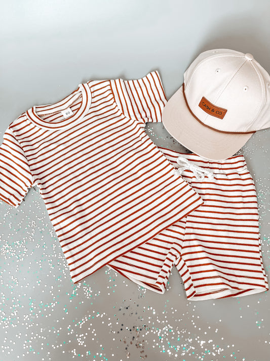 Baby Boy Ribbed Striped Set