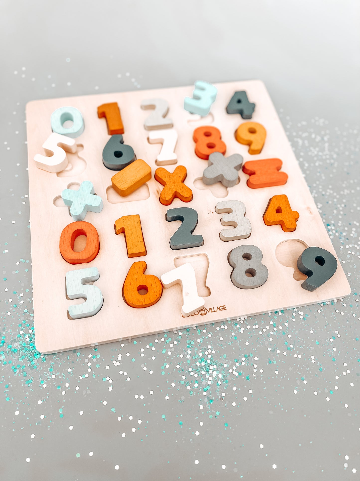 Wooden Puzzle Numbers