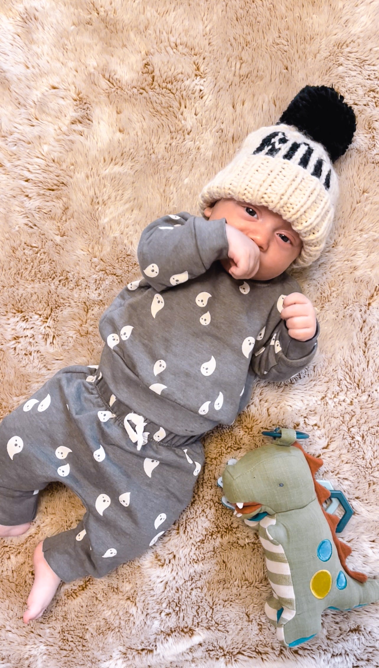 BOO White Beanie