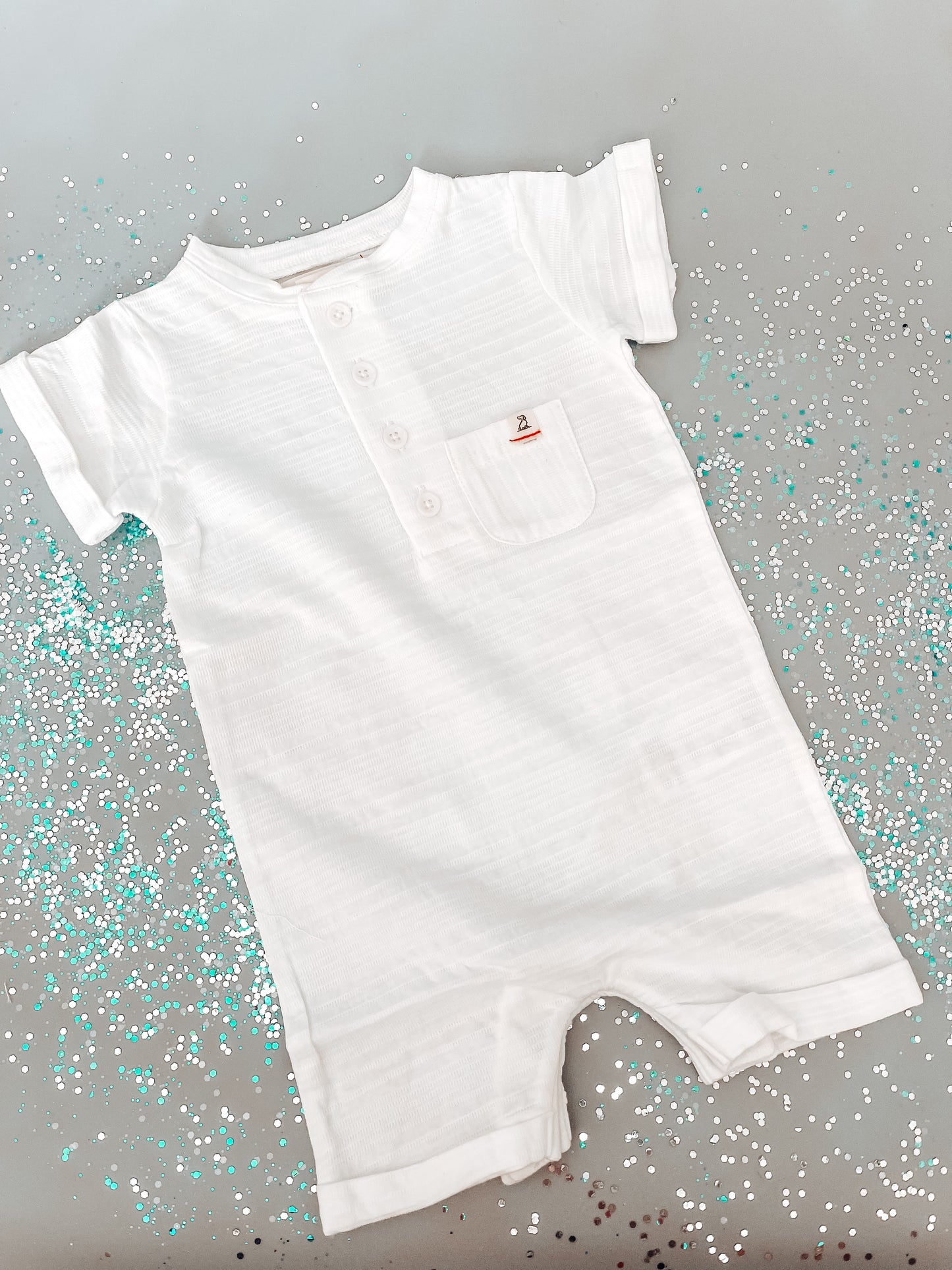 Camborne Henley Romper White