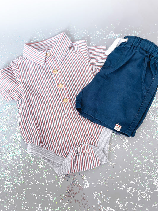 Helford Seersucker Onsie