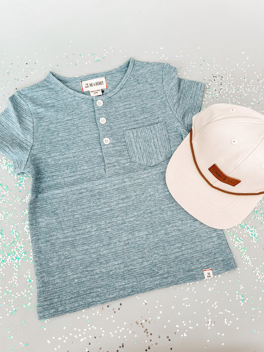 Dodger Blue Henley Shirt