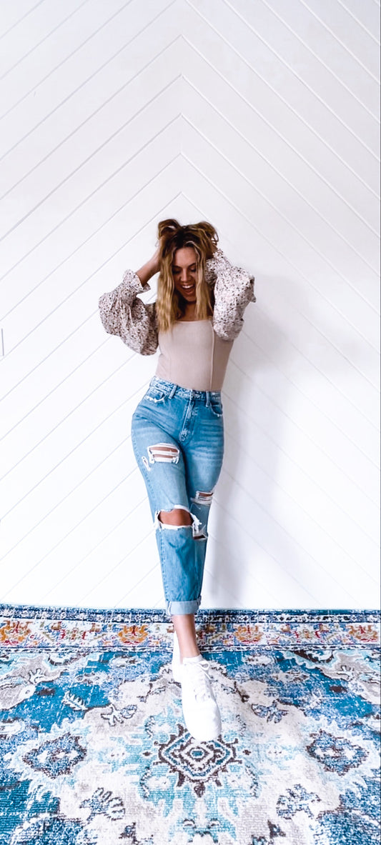 Paisley Mom Jeans