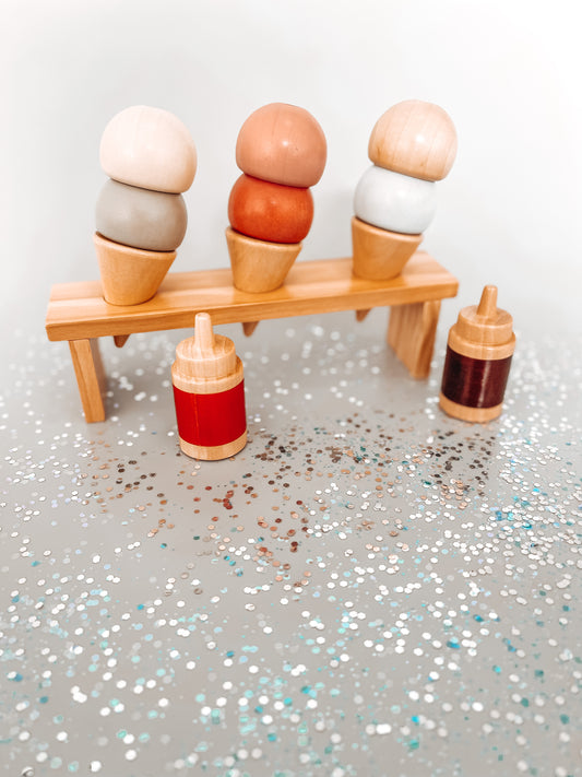 Wooden Ice Cream Stand
