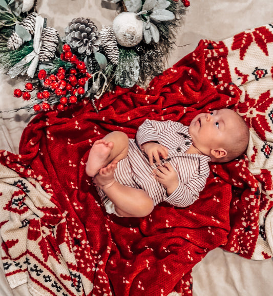 Seymour Red & White Polo Onsie