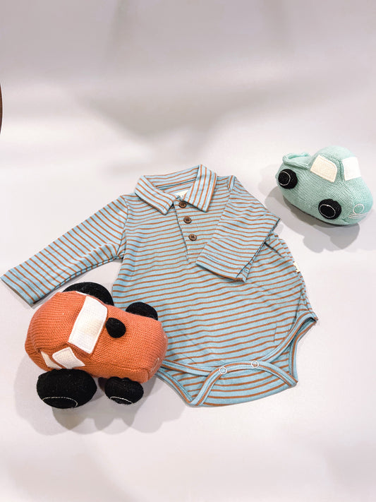 Seymour Striped Polo Onesie