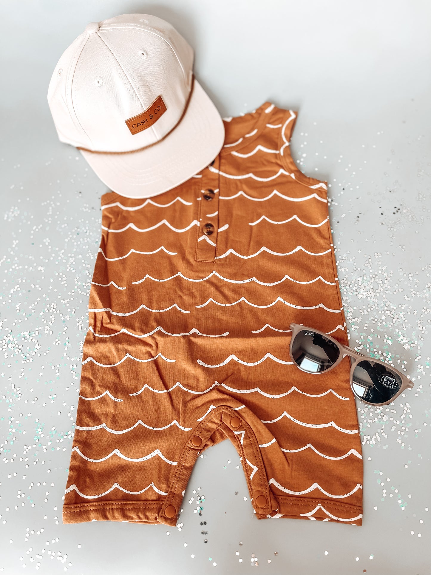 Baby Boy Waves Jumpsuit
