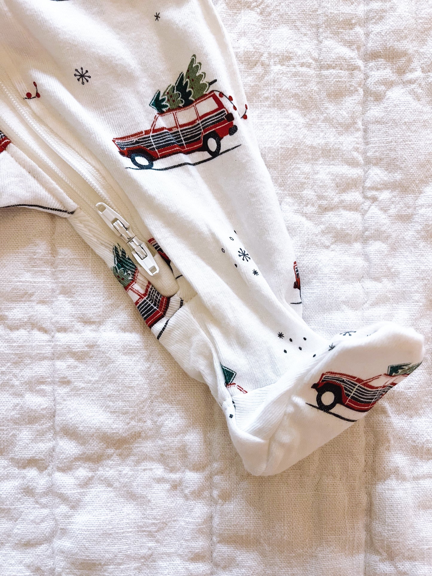 Christmas Car Footie Pajamas