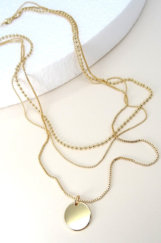 Ball Chain Layered Necklace
