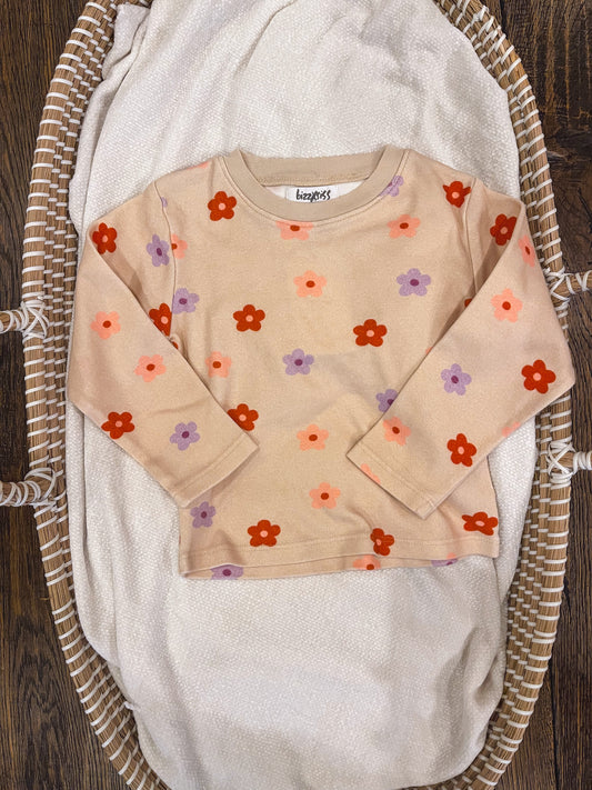 Flower Printed Pullover
