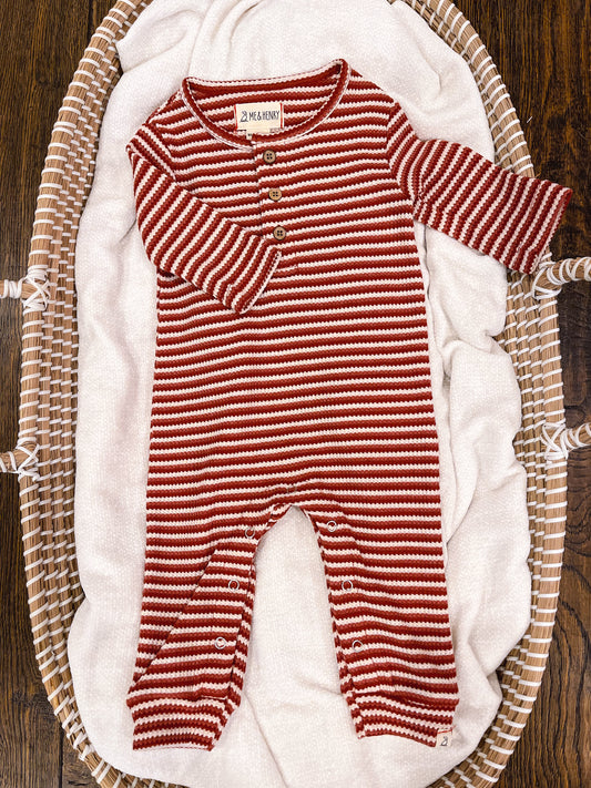 Mason Red & White Romper