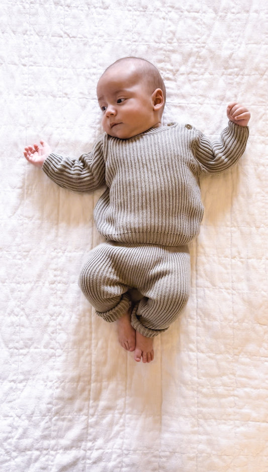 Baby Knit Sweater Set