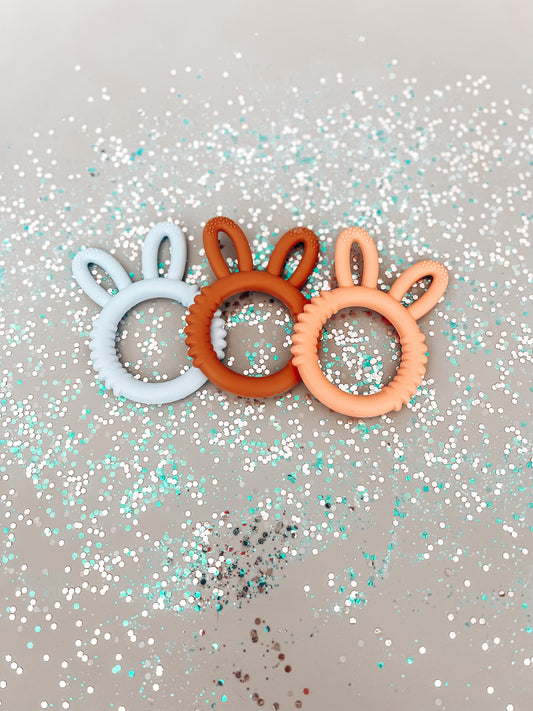 Silicone Bunny Teether Ring