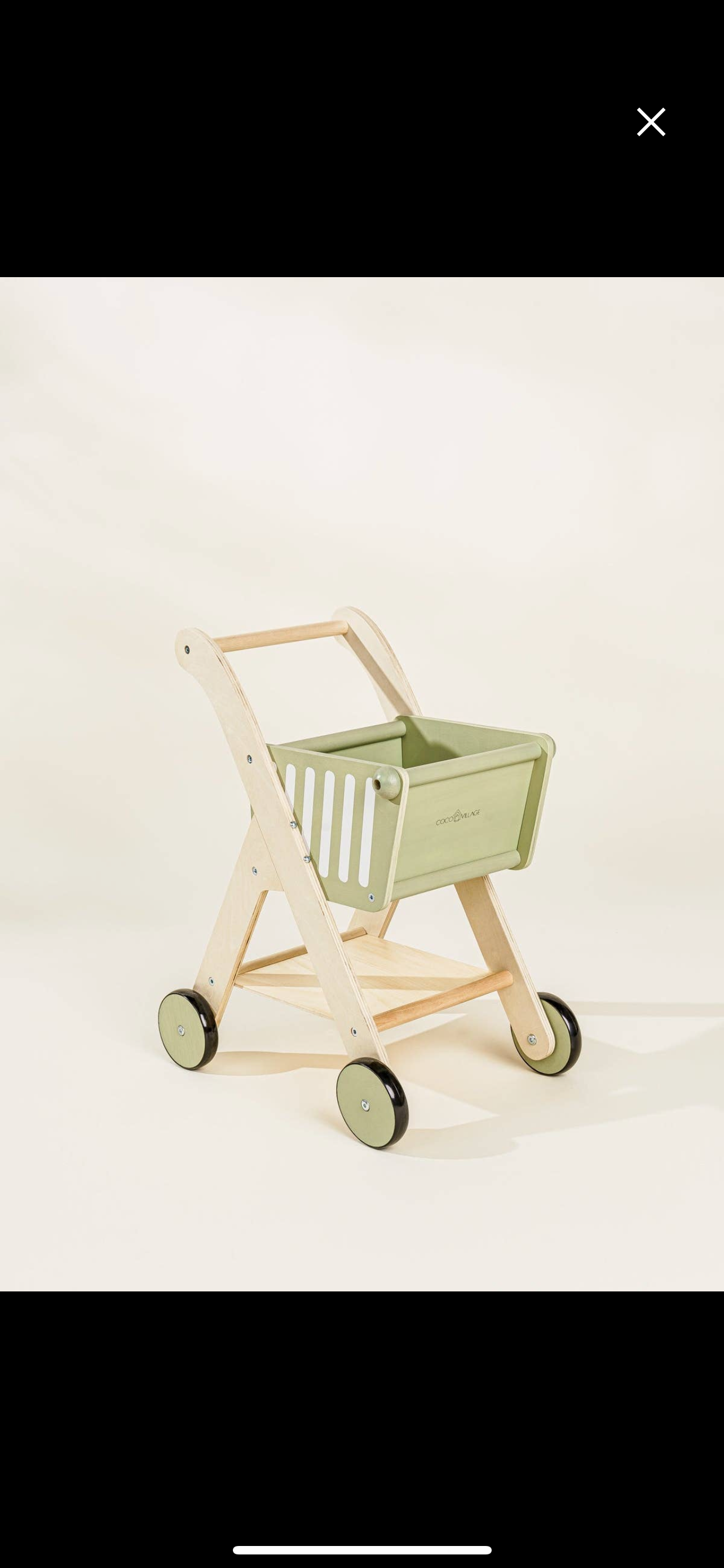 Wooden Shopping Cart