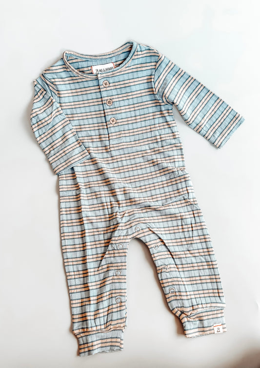 Mason Ribbed Stripped Romper