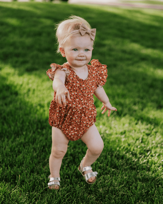 Klein Ruffle Sleeve Bubble Romper