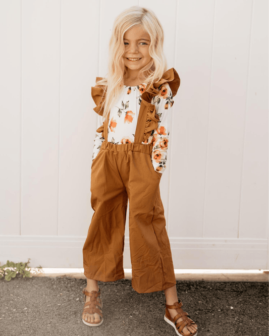 Sharlyn Ruffle Suspender Pants